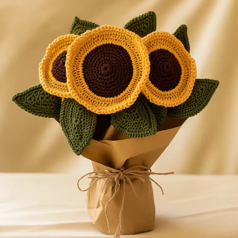 Whimsical Crochet Sunflower Bouquet: A Timeless Delight