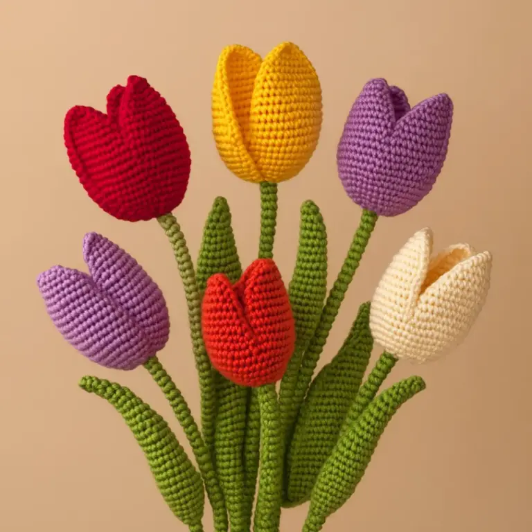 crochet tulip