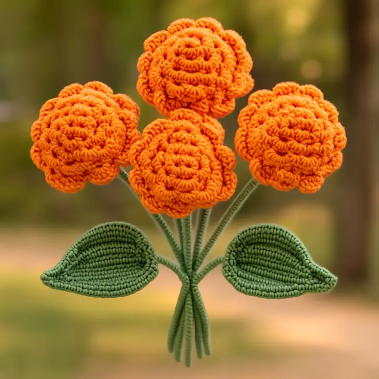 Cheerful Crochet Flower Pattern for Spring Decor