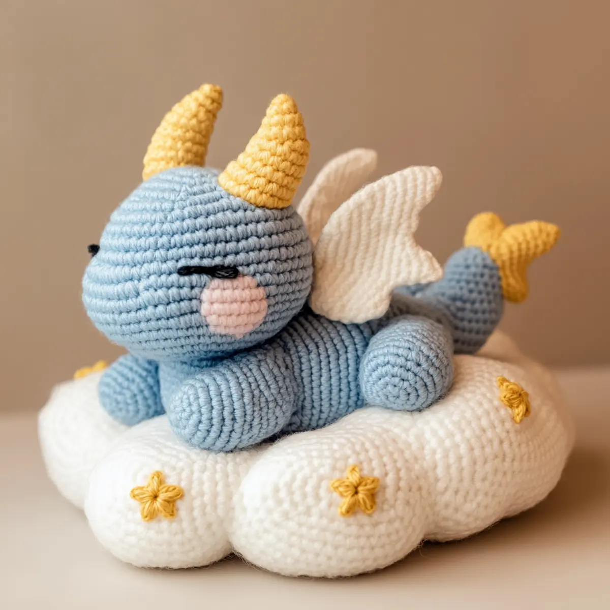 crochet sleepy dragon