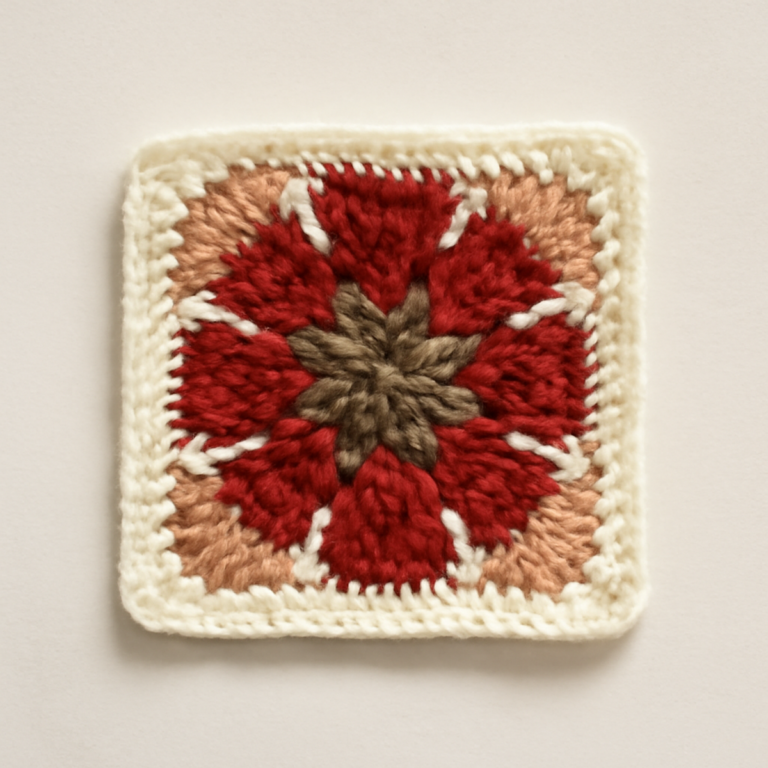 “Charming African Flower Square: Create Vibrant Motifs Today”