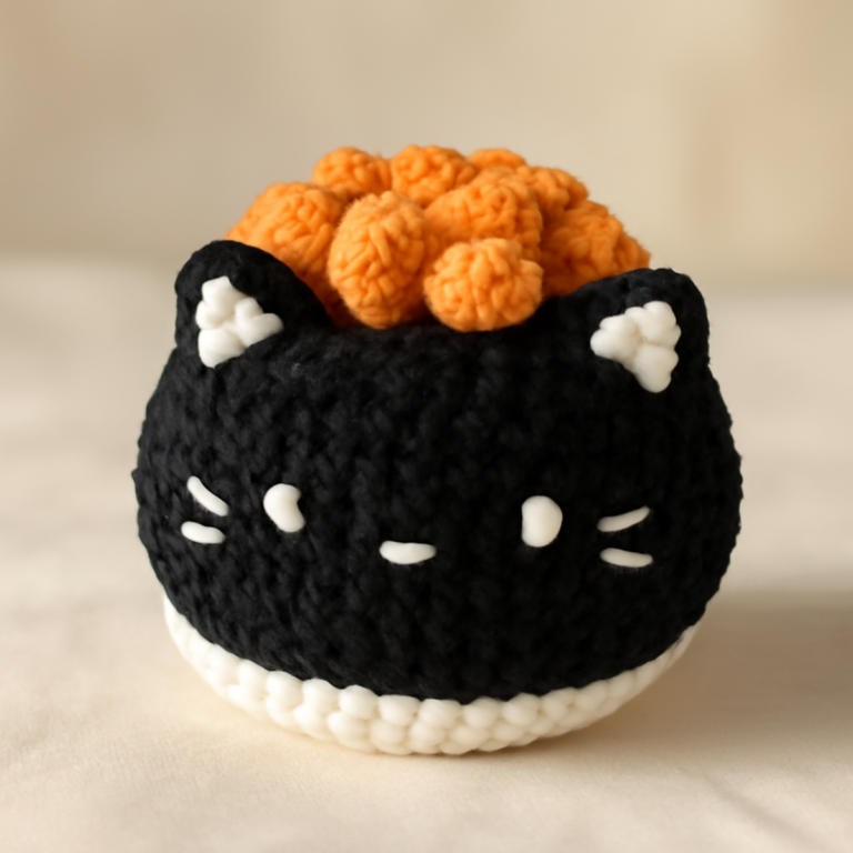 Chubby Sushi Cats: Adorable Amigurumi for Yarn Lovers