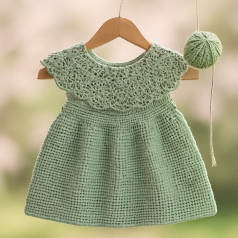 Charming Crochet Baby Dress for Spring & Summer Joy