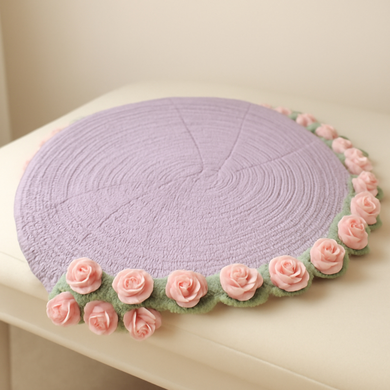 Whimsical Crochet Bouquet Blanket for Cozy Decor