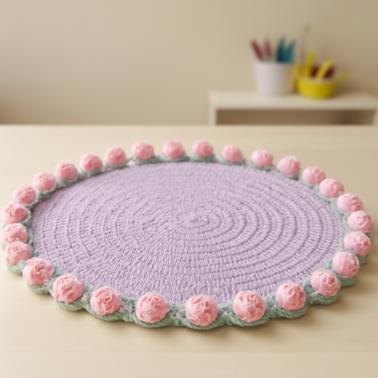 Blooms of Joy: Crochet Bouquet Blanket for Cozy Decor