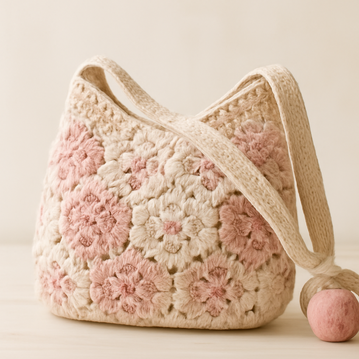 Charming Crochet Flower Bag: A Joyful Beginner's Project