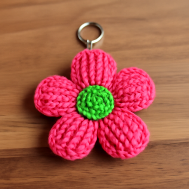 Whimsical Crochet Flower Keychain: A Quick & Easy Guide
