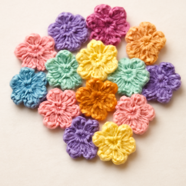 Whimsical Crochet Flower Motifs for Colorful Decor