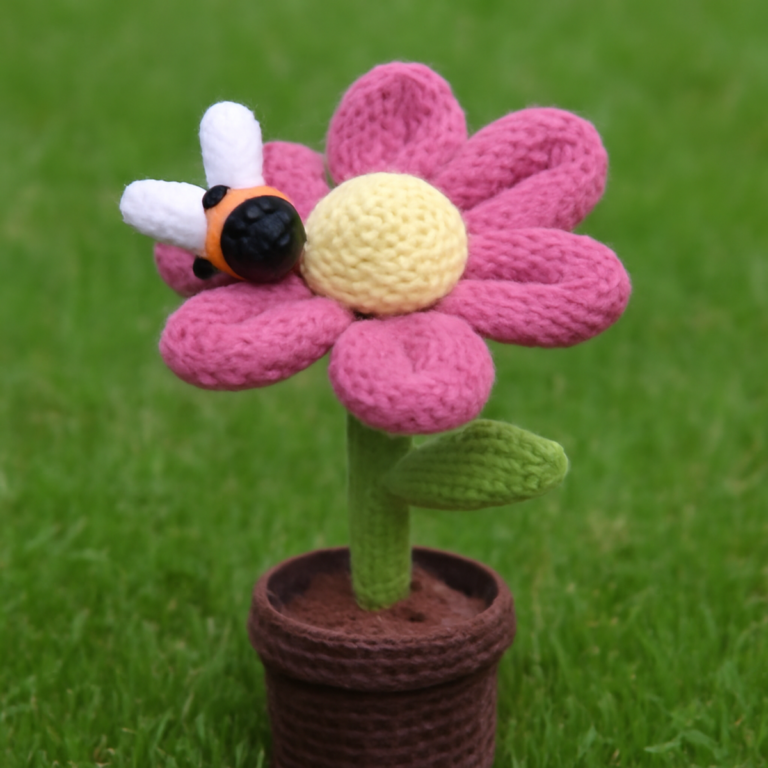Vibrant Crochet Flower Pattern: Whimsical Amigurumi Delight