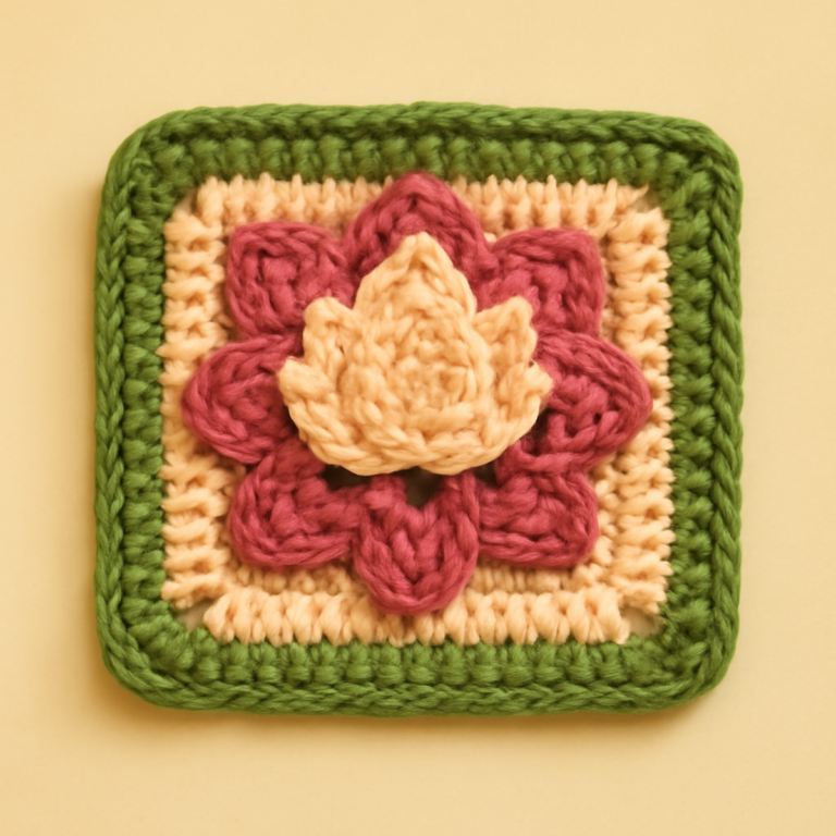 Stunning Crochet Flower Square: A Cozy, Intermediate Motif