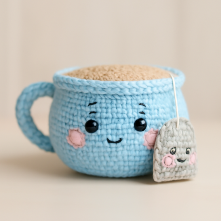 Charming Crochet Tea Cup: Quick Amigurumi Delight
