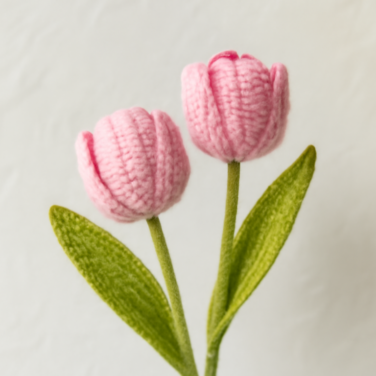 Cozy Crochet Tulips: A Charming Floral Delight for Home