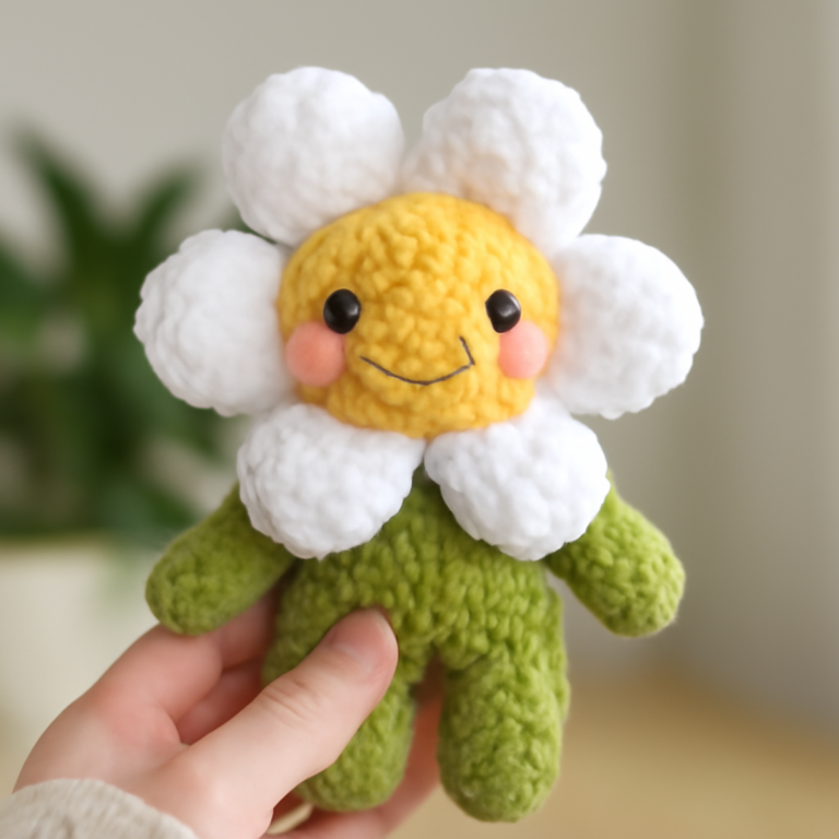 “Charming Daisy Flower Buddy Crochet Pattern for Joyful Crafters”