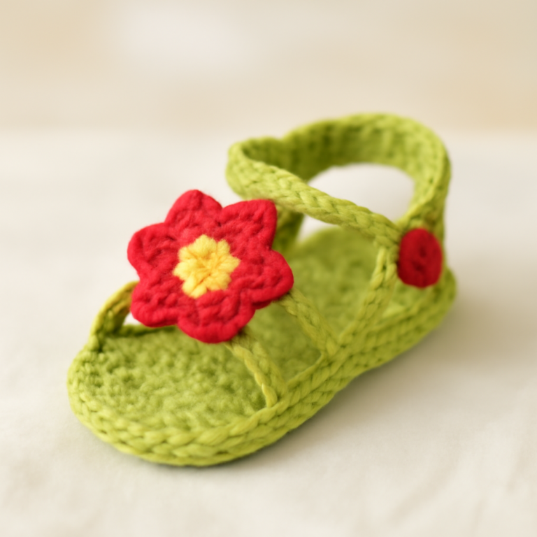 Adorable Flower Power Baby Sandals: A Beginner’s Delight