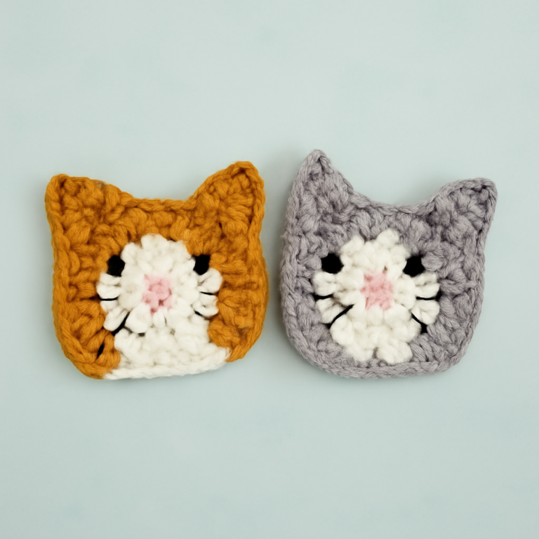 Charming Granny Cat Square Pattern for Cozy Creations