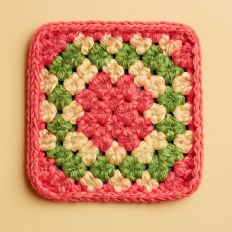 Vibrant Granny Square Crochet: A Colorful Beginner’s Joy
