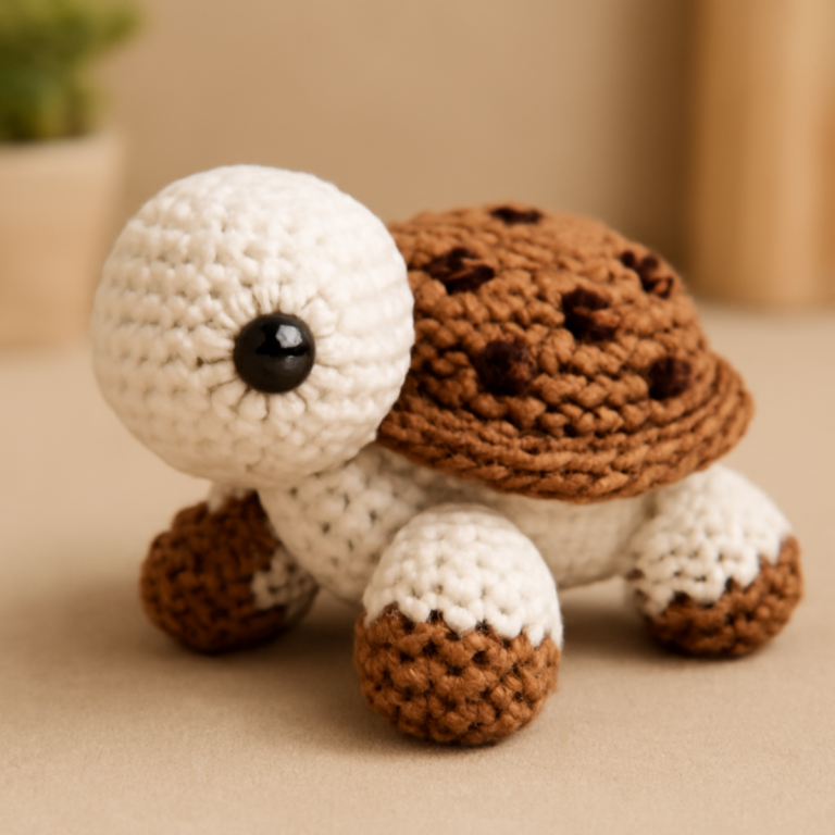 Whimsical Ice Cream Cookie Turtle Amigurumi to Cuddle