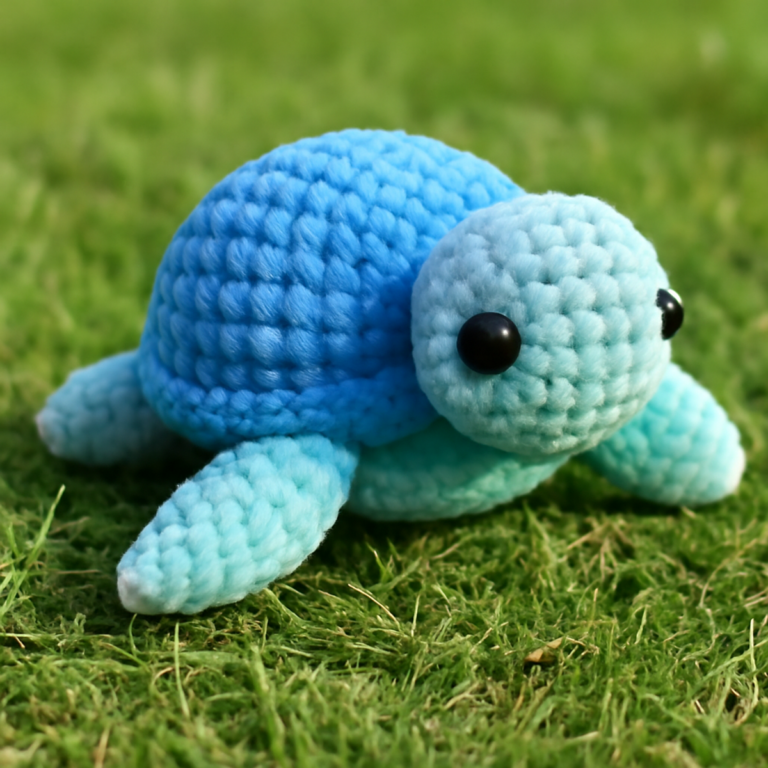 Quick No-Sew Plush Turtle Crochet for Cozy Cuddles