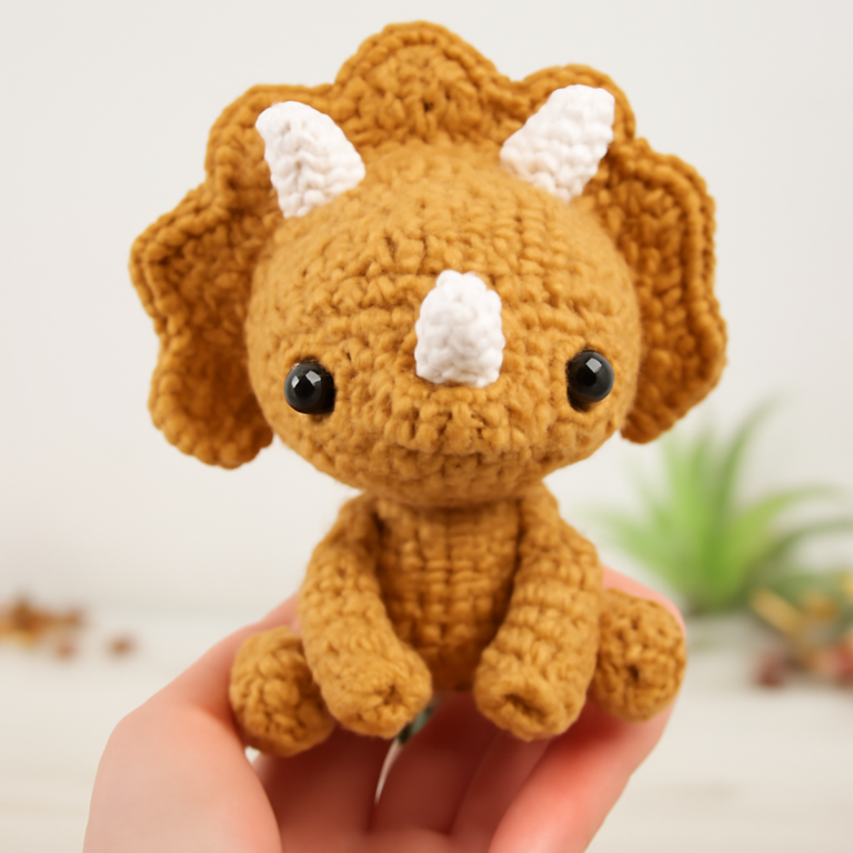 Adorable Triceratops Crochet Pattern for Creative Crafters