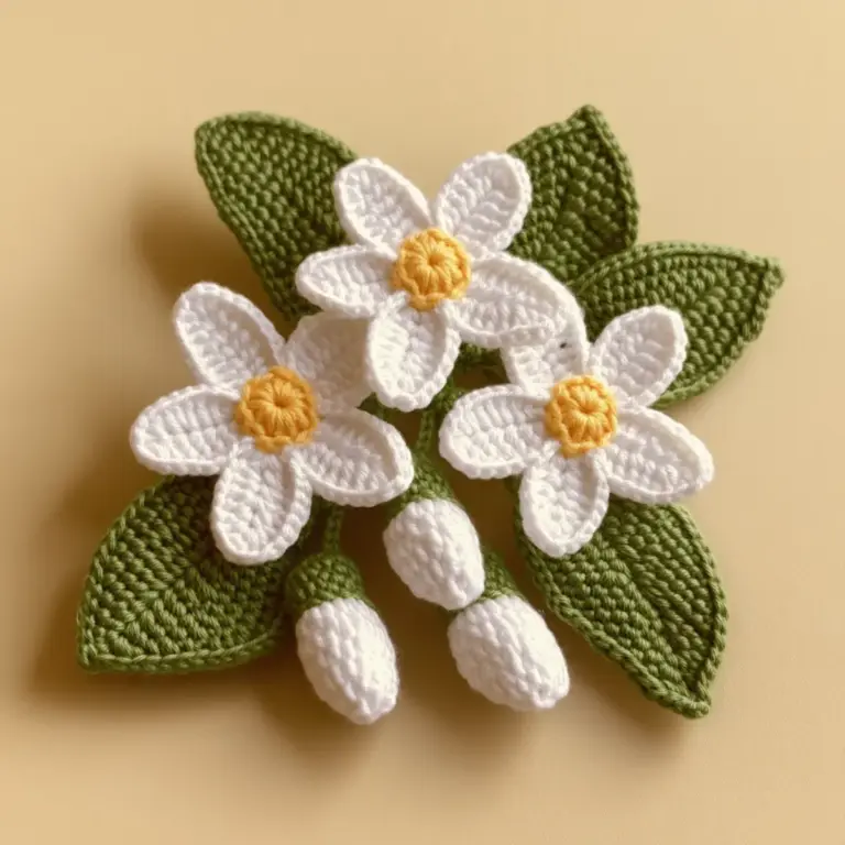 Beginner’s Crochet Jasmine Flower: Simple & Charming Motif