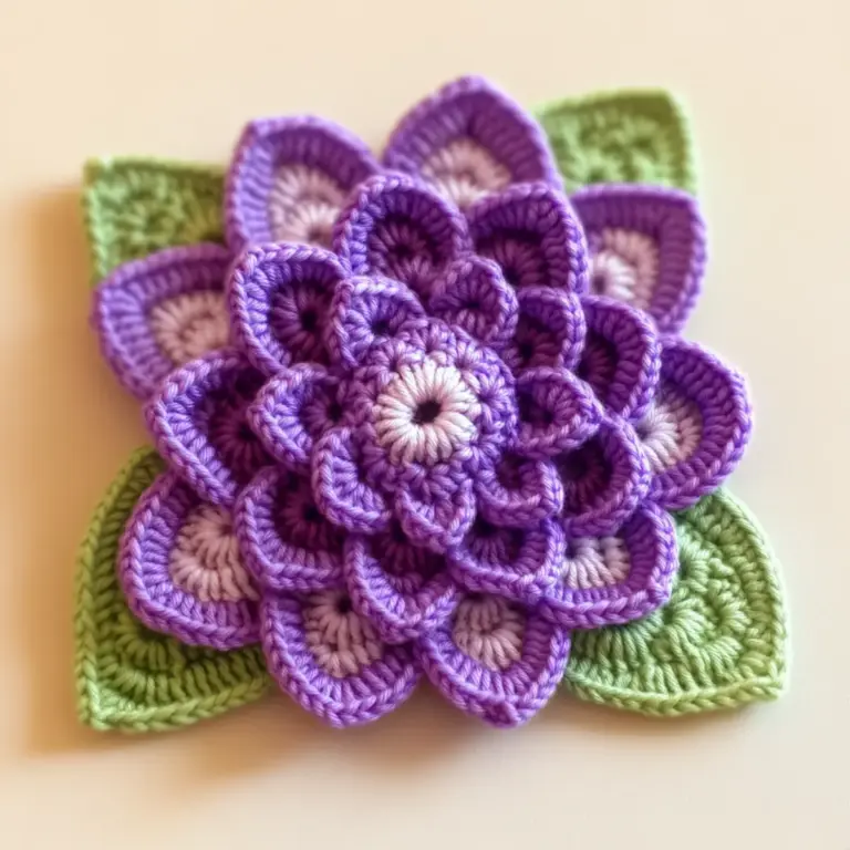 Beginner-Friendly Crochet Dahlia Flower Pattern