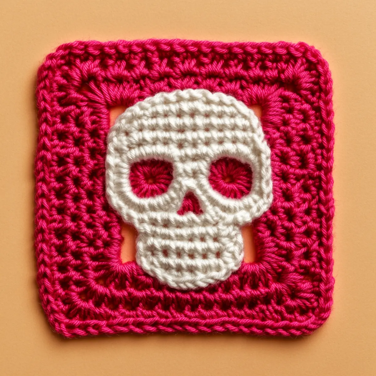 skull granny square