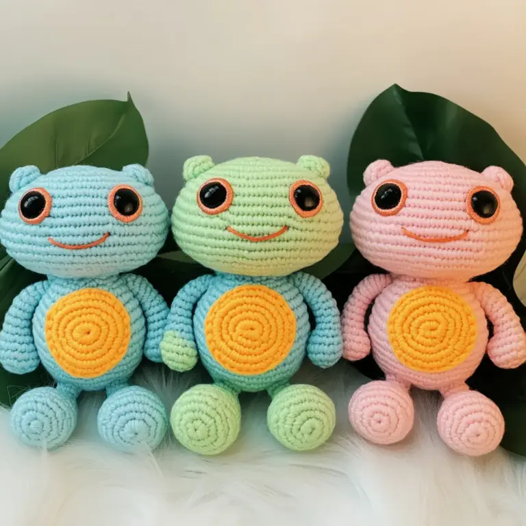 Beginner-Friendly Crochet Frog Plush Pattern