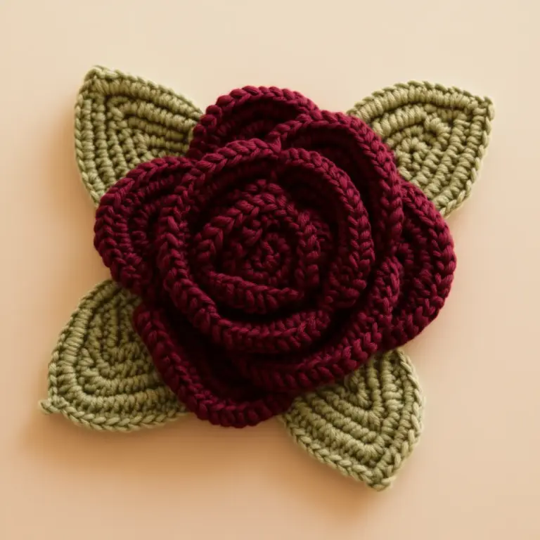 Elegant Crochet Flower Pattern for Beautiful Embellishments