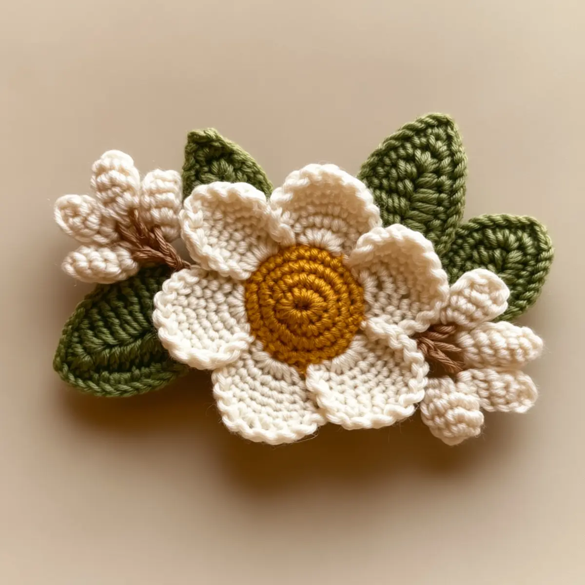 crochet hair clip