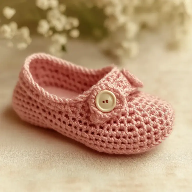 crochet baby shoes