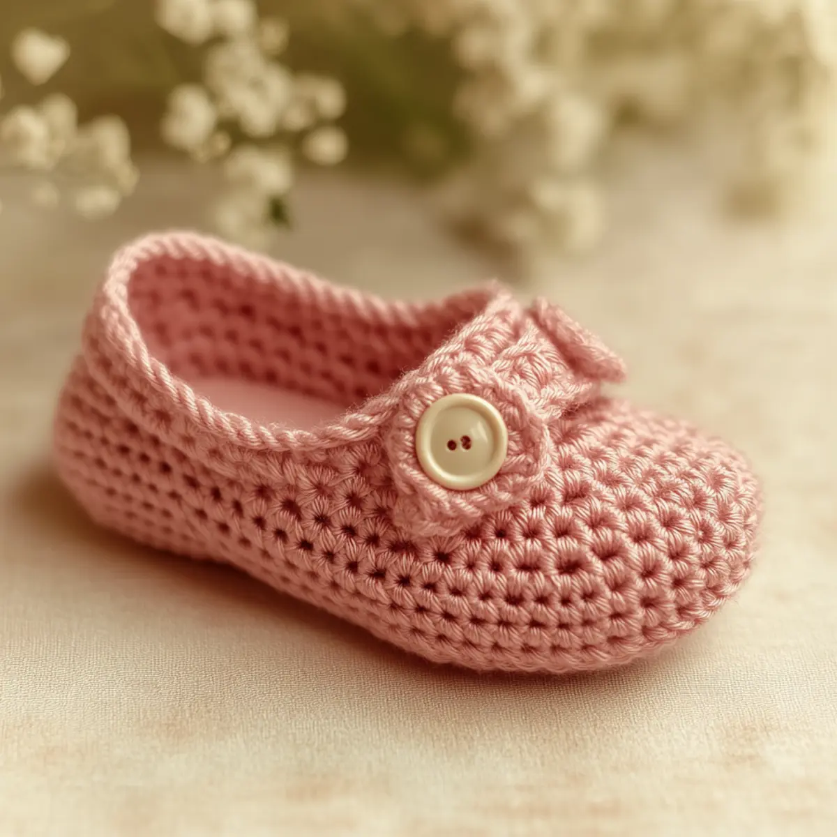 crochet baby shoes
