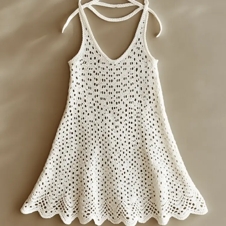 Lacy Crochet Dress Pattern for A Breezy Summer Look