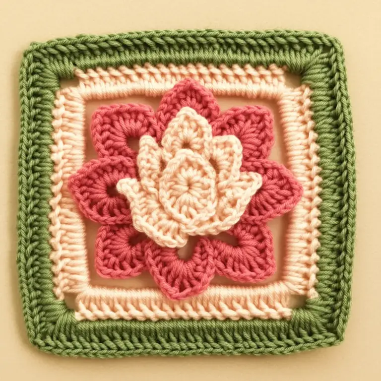 lotus granny square