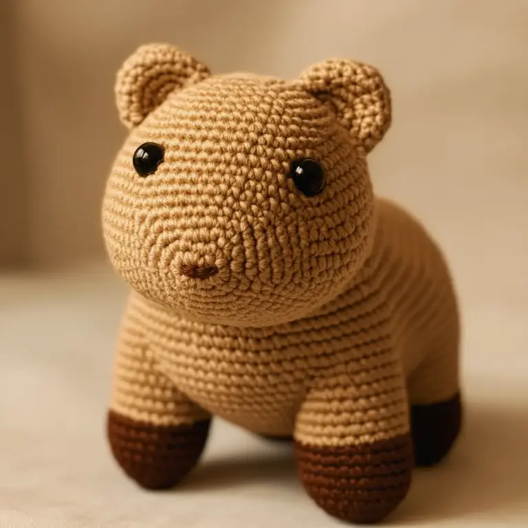 Charming Crochet Capybara: A Cozy Beginner’s Amigurumi Guide