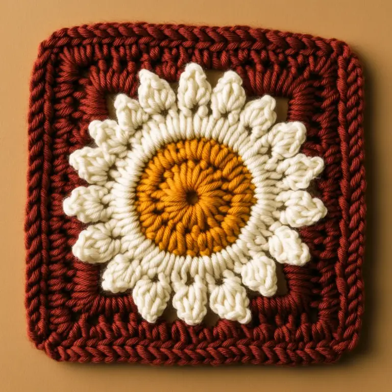 Cozy Daisy Granny Square Pattern for Instant Charm