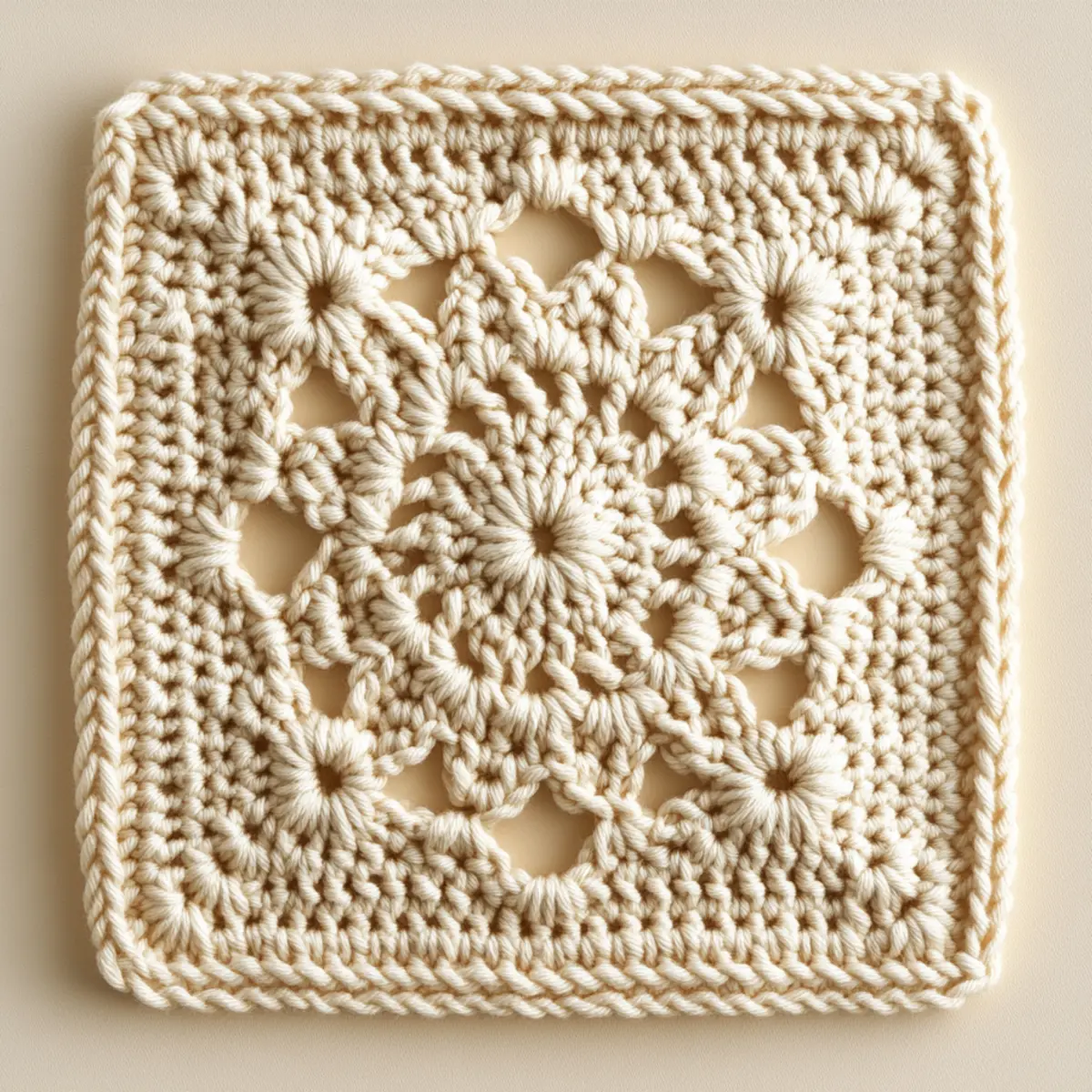 textured wheat stitch square