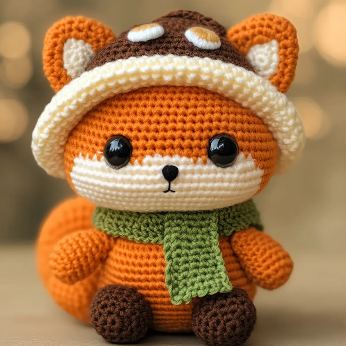 crochet fox capy