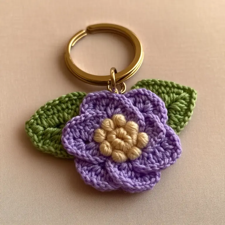 lavender keychain