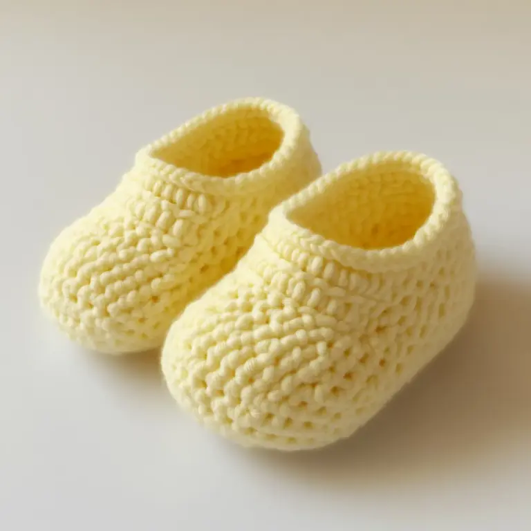 Beginner-Friendly Crochet Booties in Just 1 Hour