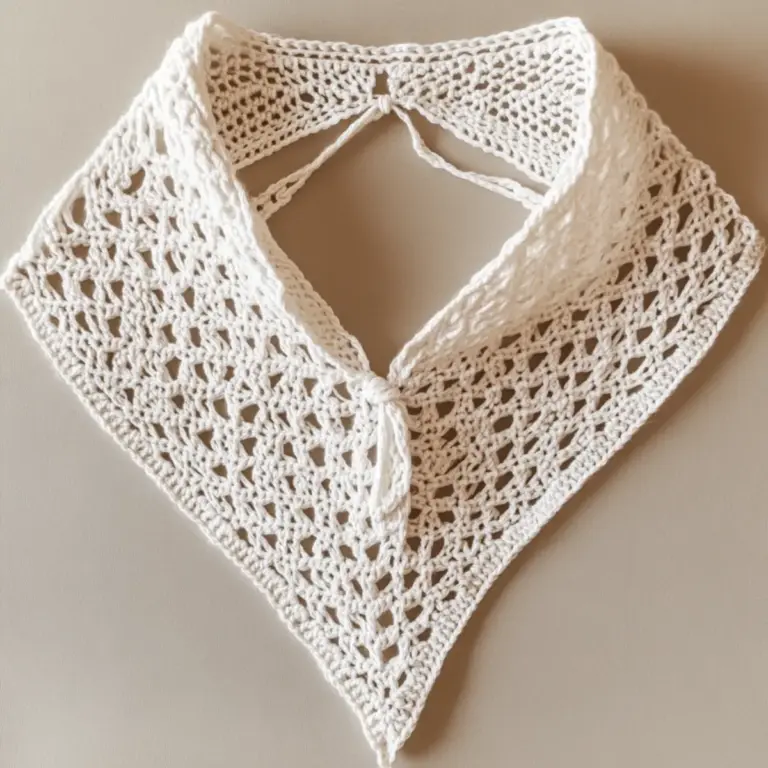 Lacy Crochet Shawl Wrap for Effortless Spring Style