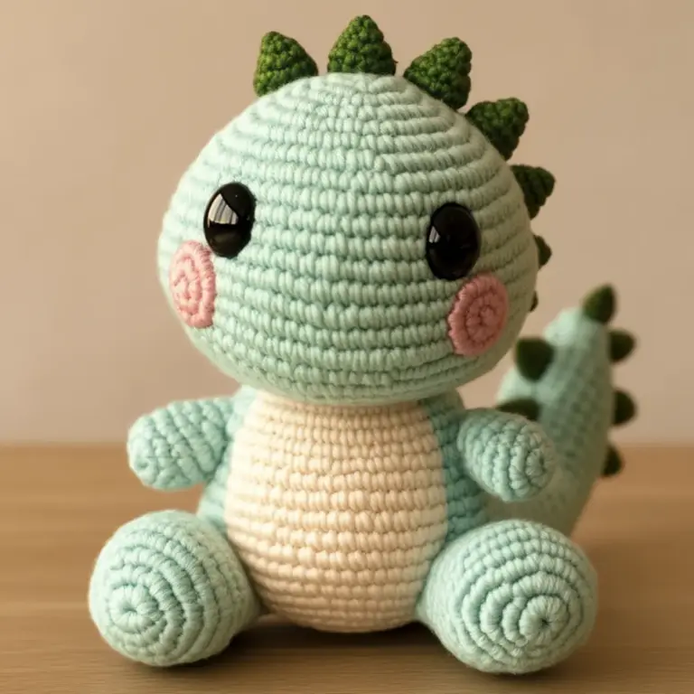Whimsical Crochet Dinosaur Pattern for Cozy Cuddles