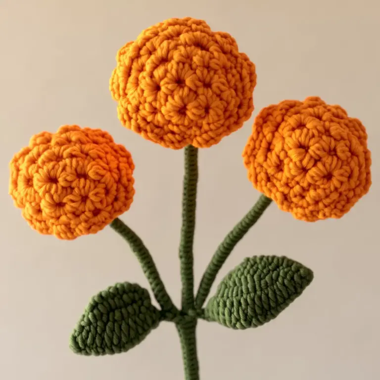 crochet marigold pattern