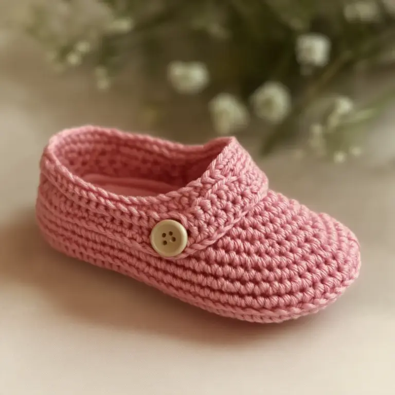 crochet baby shoes