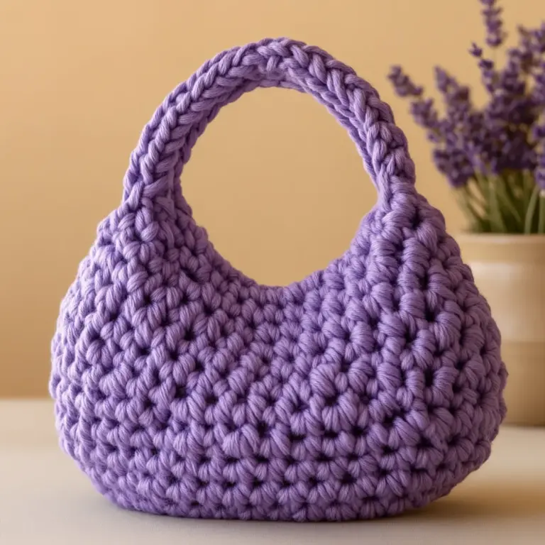 Chic Chunky Crochet Bag for Effortless Everyday Style