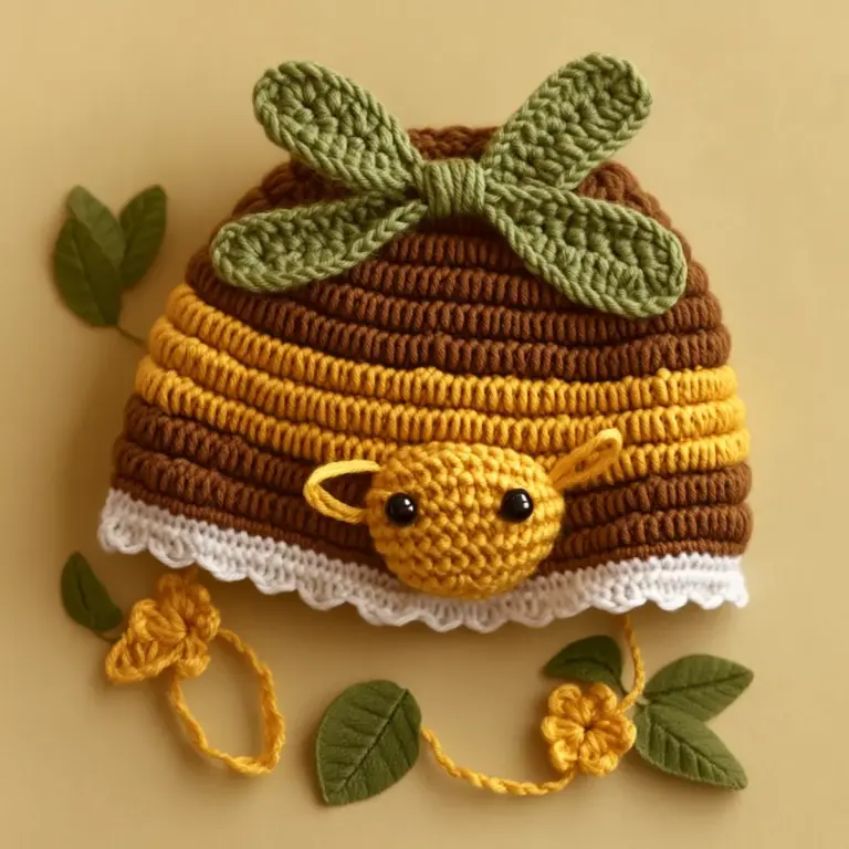Whimsical Crochet Bee Hat: Cozy & Crafty Baby Delight