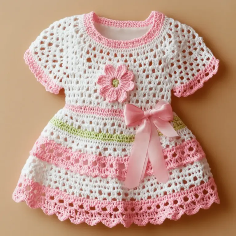 crochet baby dress