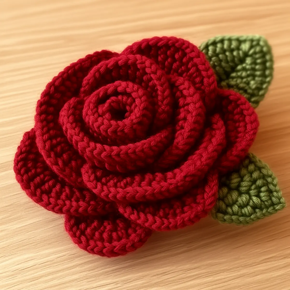 crochet rose pattern