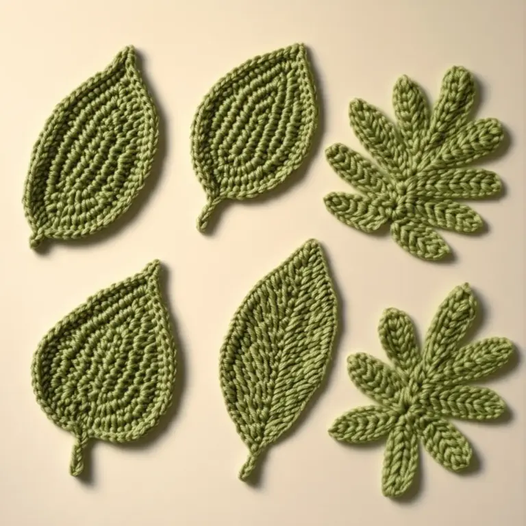 crochet leaf patterns