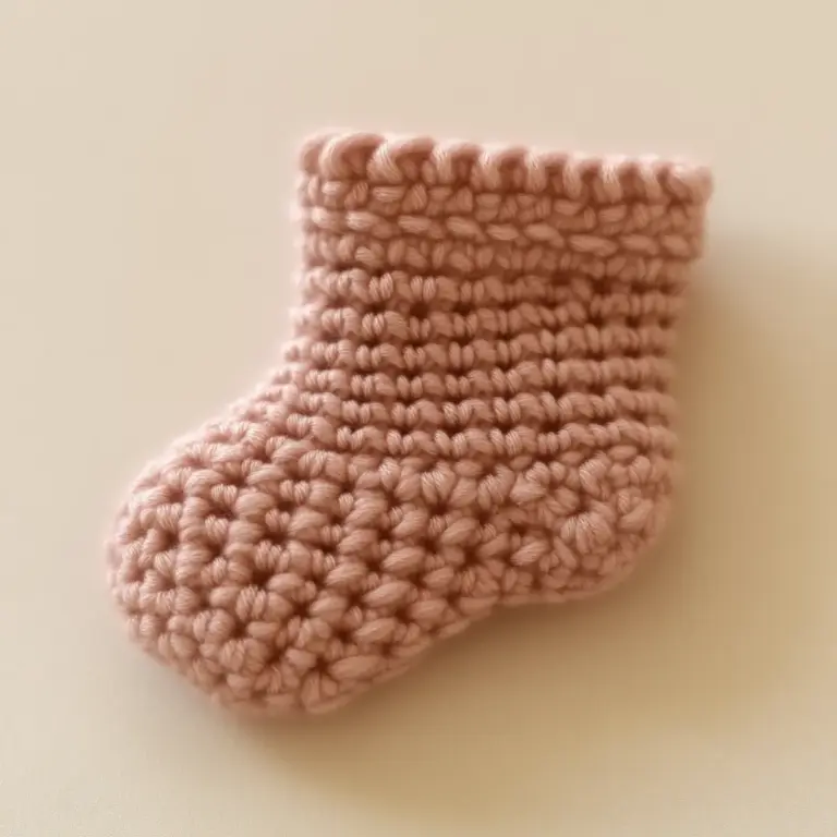 crochet baby socks