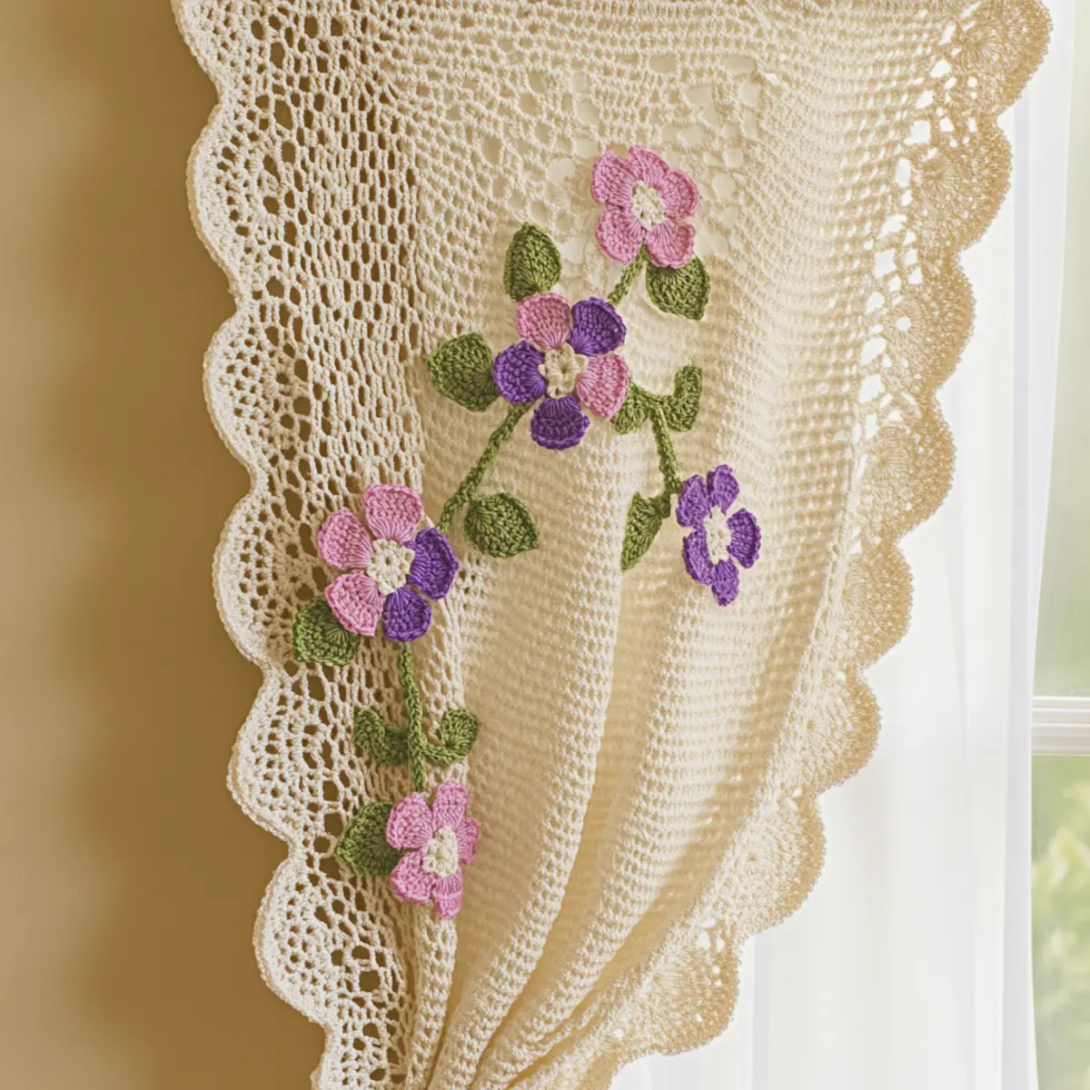 crochet curtain